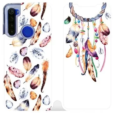 Flipové pouzdro na mobil Xiaomi Redmi Note 8T - M003S Lapač a barevná pírka (5903516115587)