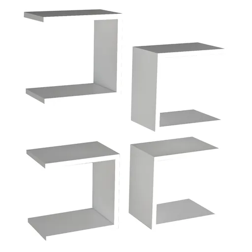 Polička Base White, 4 ks