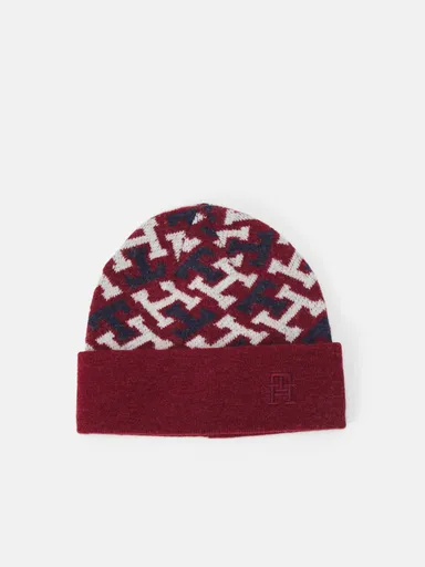 Tommy Hilfiger dámská vínová čepice AW0AW14271 OS