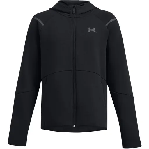 Under Armour UNSTOPPABLE FLEECE Chlapecká mikina, černá, velikost M