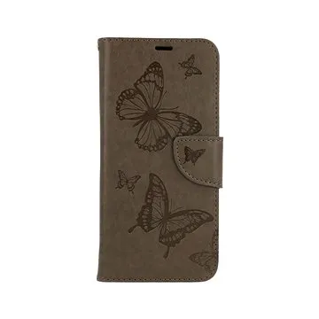 TopQ Realme 8 knížkové Butterfly šedé 62575 (Sun-62575)