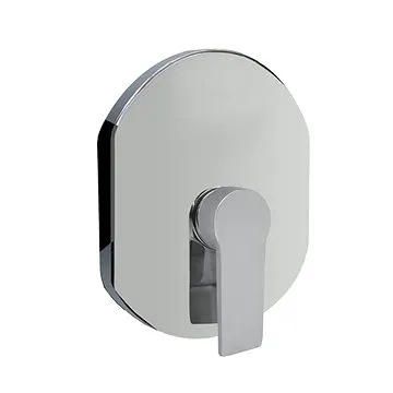 Mereo Sprchová podomítková baterie bez přepínače, Dita, Mbox, oválný kryt, chrom