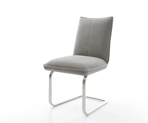 Jídelní židle Lelio-Flex tkanina Měkký šedá jídelní židle
