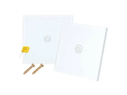 Vypínač skleněný LTC M178 jednotlačítkový sada