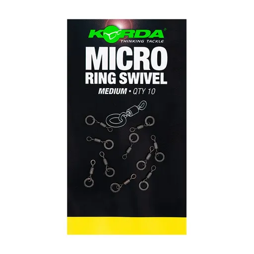 Korda Obratlík s kroužkem Micro Ring Swivel 10ks - large,Korda Obratlík s kroužkem Micro Ring Swivel 10ks - large
