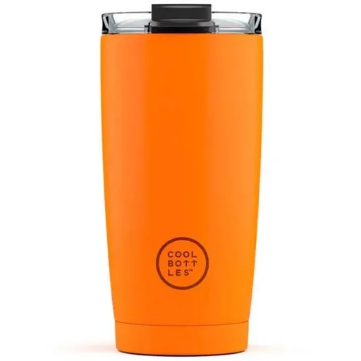 COOL BOTTLES TERMO 550 ML Nerezový termo hrnek, oranžová, velikost 550 ML