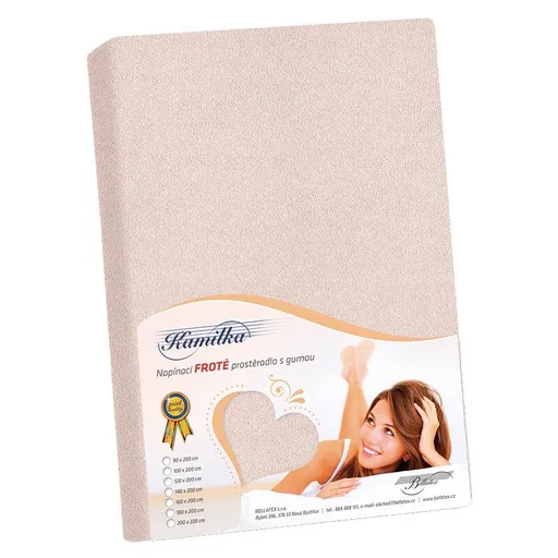 Bellatex Froté prostěradlo pudrová růžová, 180 x 200 cm