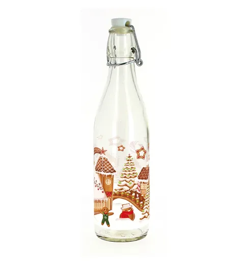 Toro Láhev s uzávěrem Perníková vesnička 1 l 1 ks