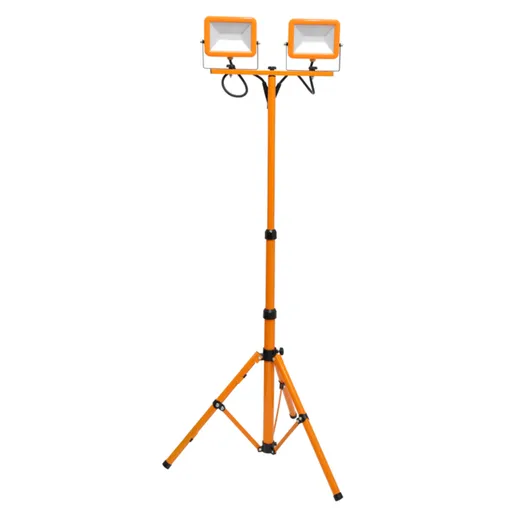 Ecolite LED reflektor stojan, 2x30W, 4000K, 4800lm, IP65, oranž RMLED-2x30W/STJ/ORA