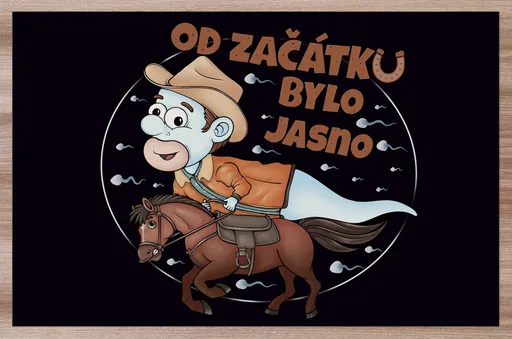 Prostírání Koňařská spermie – muž