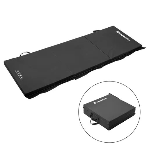 Skládací gymnastická žíněnka inSPORTline Trifold 180x60x5 cm černá