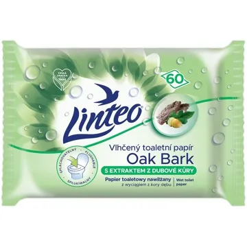 LINTEO  Vlhčený toaletní papír s dubovou kúrou  (60 ks) (8594158370891)