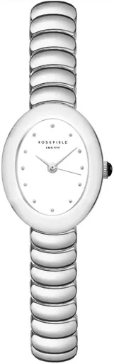 Rosefield Ovale White Matte SS Silver OVWSSS-OV20