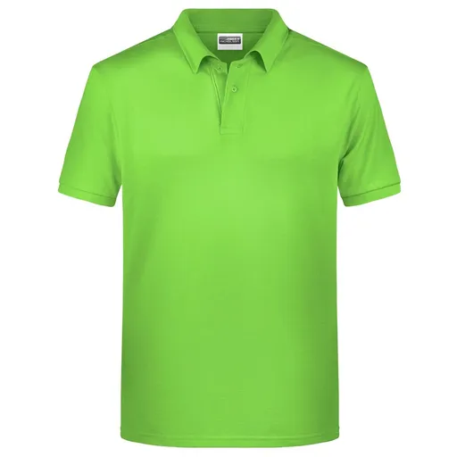 James & Nicholson (Daiber) Pánská polokošile z biobavlny 8010 - Limetkově zelená | XL