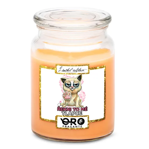 Svíčka Řekni to mé tlapce (Vůně svíčky: Tropické ovoce)