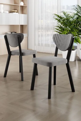 Sada židlí (4 kusy) Arfe - Grey, Black