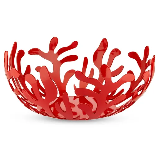 Mísa na ovoce MEDITERRANEO 25 cm, červená, nerezová ocel / epoxidová pryskyřice, Alessi