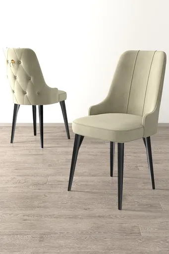 Sada židlí (2 kusy) Newa - Cream, Black