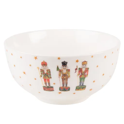 Porcelánová miska s Louskáčky Happy Little Christmas  - Ø 14*7 cm / 500 ml HLCBO