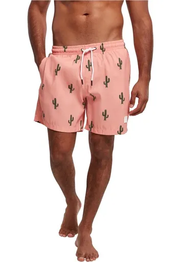 Urban Classics Pattern Swim Shorts cactus aop - XXL