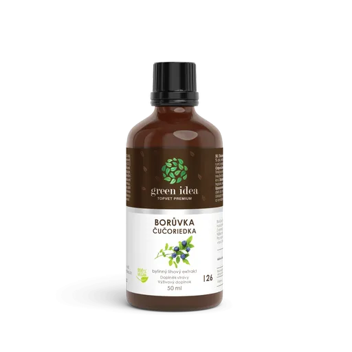 Borůvka tinktura - kapky 50 ml - Green idea