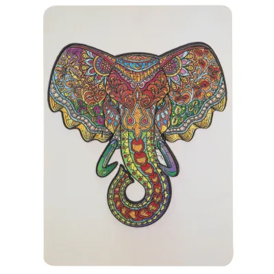 Dřevěné puzzle Slon 132 dílků