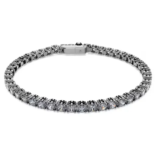 Swarovski Tenisový náramek s šedými krystaly Matrix Tennis 5693928 15,5 cm