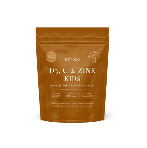 Nordbo Vitamin D3 + C + Zinek Kids 53 g