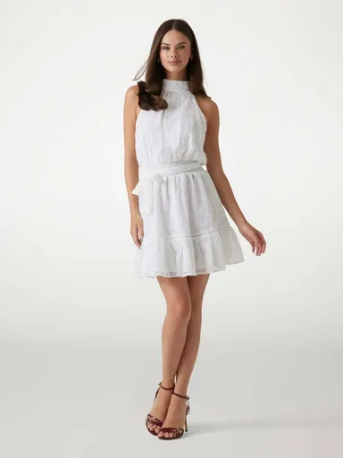 Guess dámské bílé šaty W5GK15W0WA2 XS