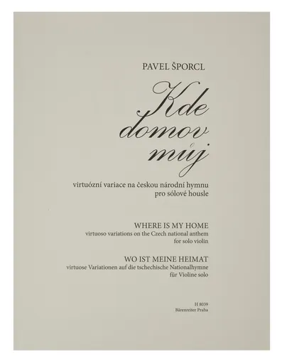 KN Kde domov můj - virtuózní variace na českou národní hymnu pro sólov