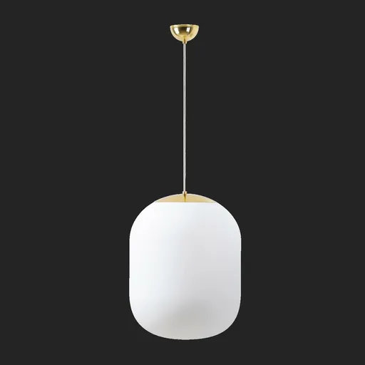 OSMONT TAN67367 TANIA S2 závěsné skleněné svítidlo mosaz leštěná / bílá IP40 3000 K 41W LED DALI