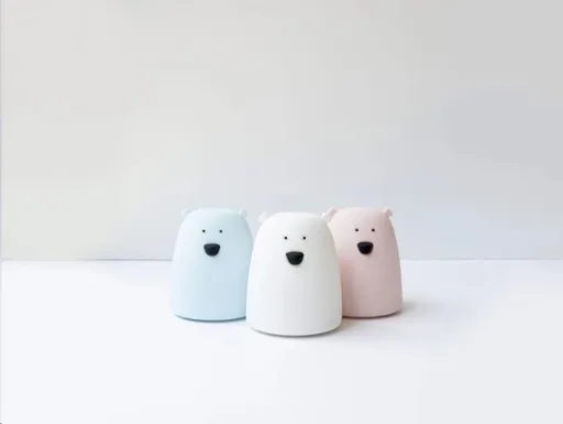 Rabbit & Friends Dotyková přenosná lampička medvídek | Růžová