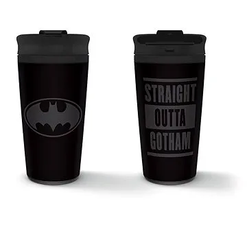 Straight Outta Gotham - cestovní hrnek (5050574253437)