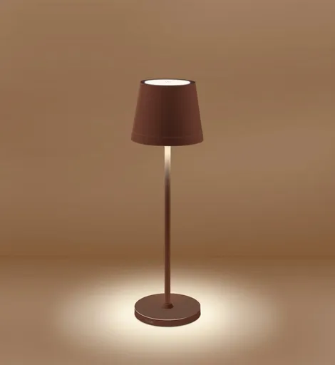 CENTURY Nabíjecí stmívatelné LED svítidlo LUME PLUS corten 2,2W 2700K IP54 USB Ra95