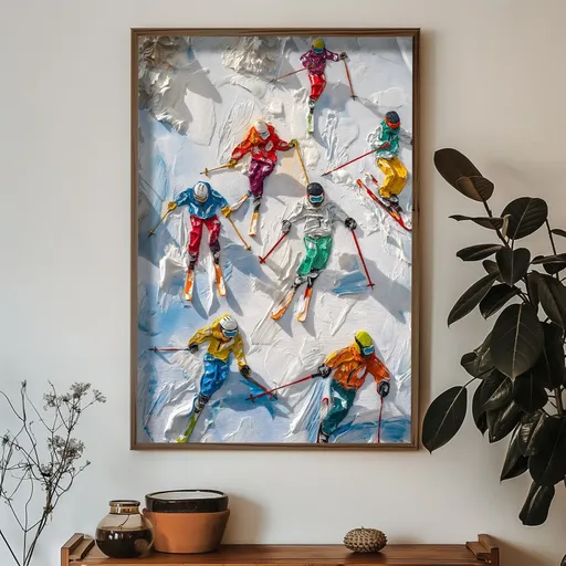 Dekorativní rámovaný obraz z MDF HUM075