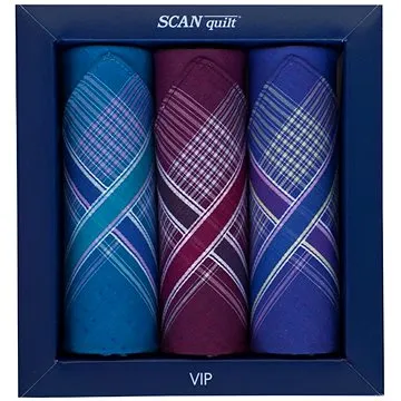 SCANquilt dámské kapesníky VIP 3 ks L63 (35185)