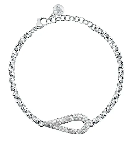 Morellato Dámský ocelový náramek s krystaly Rolo Design SAYP28