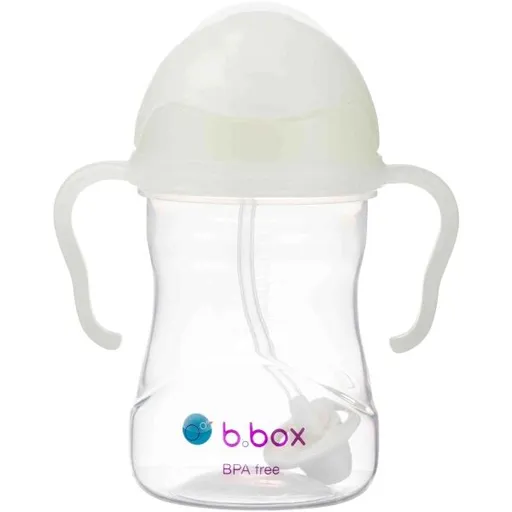 B.BOX GLOW IN THE DARK 240 ML Dětský hrneček s brčkem, transparentní, velikost 240 ML