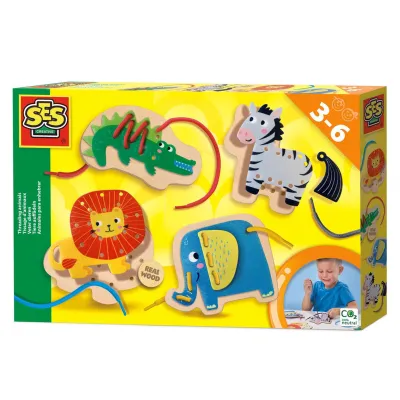 Kreativní navlékací sada - Džungle se zvířátky