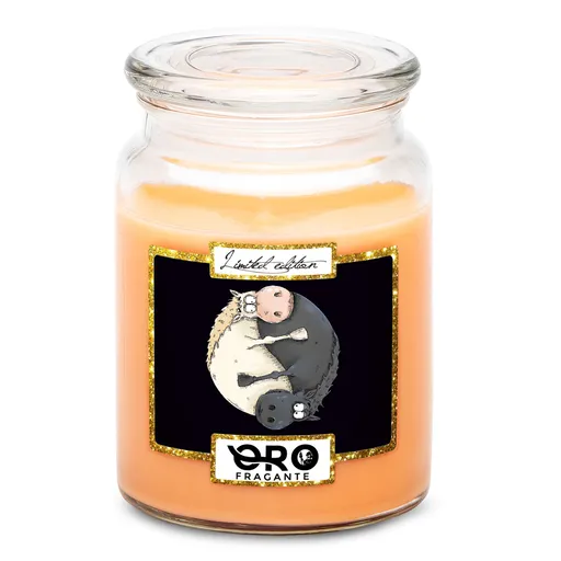 Svíčka Jin jang Koně (Vůně svíčky: Tropické ovoce)