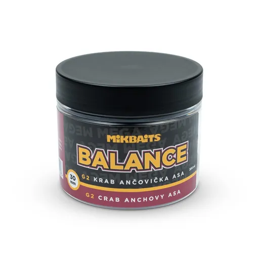 Mikbaits Boilies Mega Balance 30mm 300ml - G2 Krab Ančovička Asa,Mikbaits Boilies Mega Balance 30mm 300ml - G2 Krab Ančovička Asa