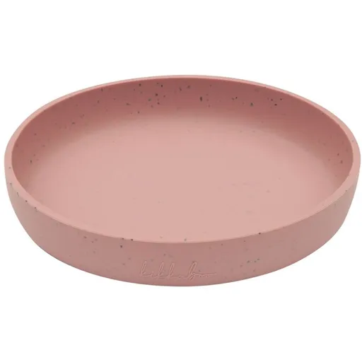 KikkaBoo Talíř Platinum Silicone Blush