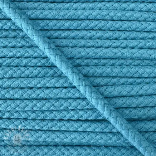 Bavlněná šňůra 8 mm ocean blue