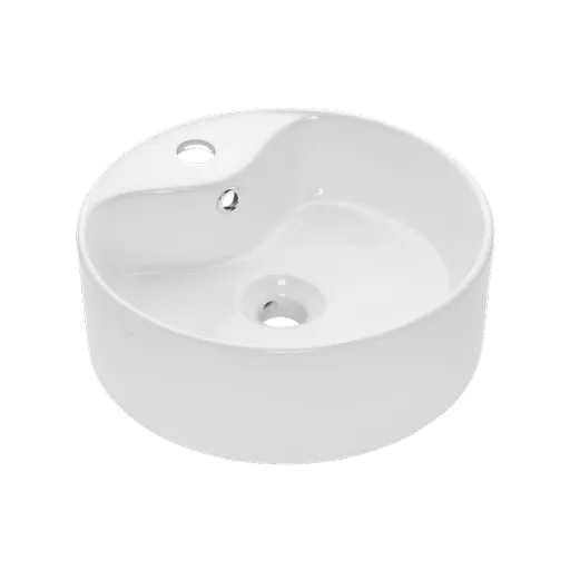 INVENA Umyvadlo na desku GRANADA  41 cm,  kruhové ,CE-44-001-W)