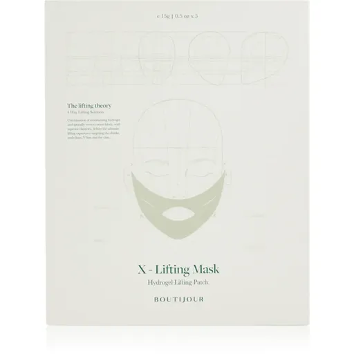 BOUTIJOUR X-Lifting Mask Hydrogel Lifting Patch liftingová maska pro vyhlazení kontur 5x15 g