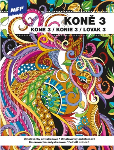 Omalovánky antistresové Koně 3