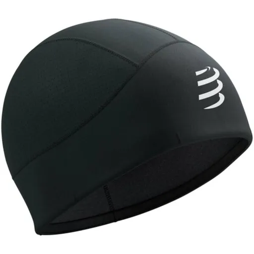 Compressport HURRICANE BEANIE Zimní sportovní čepice, černá, velikost