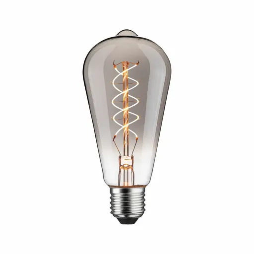 PAULMANN Rustic Shine Standard 230V LED žárovka E27 Filament S-Form 4,2W 1800K stmívatelné kouřové sklo
