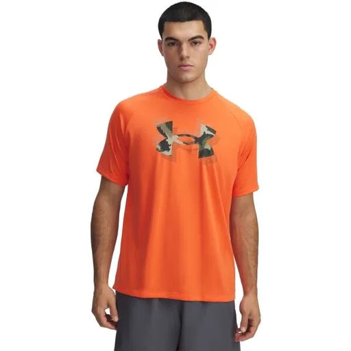 Under Armour TECH PRINT FILL Pánské tričko, oranžová, velikost L