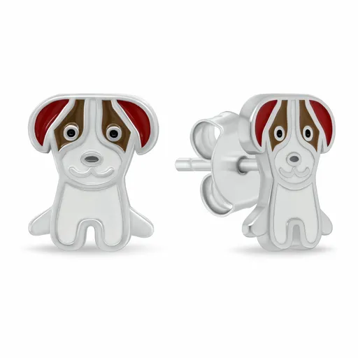 Brilio Silver Hravé stříbrné náušnice Pejsci EA1208W